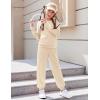 Arshiner Girls 2 Piece Outfits Fall Clothes Long Sleeve Pullover Sweatshirt and Sweatpants with Pockets Kids Clothing(Beige)