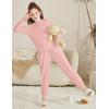Arshiner Girls 2 Piece Outfits Fall Clothes Long Sleeve Pullover Sweatshirt and Sweatpants with Pockets Kids Clothing(Light Pink)