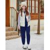 Arshiner Girls 2 Piece Outfits Fall Clothes Long Sleeve Pullover Sweatshirt and Sweatpants with Pockets Kids Clothing(Navy Blue&grey)