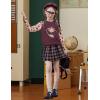 Arshiner Girls 2 Piece Outfits Fall Clothes Long Sleeve Pullover Sweatshirt and Sweatpants with Pockets Kids Clothing(Teddy)