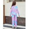 Arshiner Girls 2 Piece Outfits Fall Clothes Long Sleeve Pullover Sweatshirt and Sweatpants with Pockets Kids Clothing(Tie Dye)