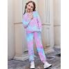 Arshiner Girls 2 Piece Outfits Fall Clothes Long Sleeve Pullover Sweatshirt and Sweatpants with Pockets Kids Clothing(Tie Dye)