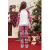 Arshiner Girls 2 Piece Outfits Fall Clothes Long Sleeve Pullover Sweatshirt and Sweatpants with Pockets Kids Clothing(White Christmas)