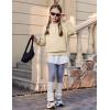 Arshiner Girls 2 Piece Outfits Fashion Sweatsuits Button Down Hooded Sweatshirt and Sweatpants with Pockets Kids Tracksuit(Beige)