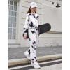 Arshiner Girls 2 Piece Outfits Sweatsuit Set Twist Front Sweatshirt Wide Leg Sweatpants Tracksuit with Pockets(Tie Dye-black&white)