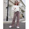 Arshiner Girls 2 Piece Outfits Sweatsuit Set Twist Front Sweatshirt Wide Leg Sweatpants Tracksuit with Pockets(White-leopard)