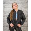 Arshiner Girls Bomber Jacket Casual Coat Zip Up Outerwear with Pockets for 4-12 Years(Black)
