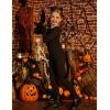 Arshiner Girls Clothes 2 Piece Fall Outfits Slim Long Sleeve Shirt and Leggings Set Kids Thermal Underwear sets(Black)
