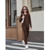 Arshiner Girls Clothes 2 Piece Fall Outfits Slim Long Sleeve Shirt and Leggings Set Kids Thermal Underwear sets(Brown)