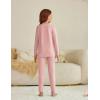 Arshiner Girls Clothes 2 Piece Fall Outfits Slim Long Sleeve Shirt and Leggings Set Kids Thermal Underwear sets(Pink)