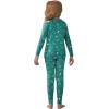 Arshiner Girls Clothes 2 Piece Fall Outfits Slim Long Sleeve Shirt and Leggings Set Kids Thermal Underwear sets(Teddy Green)