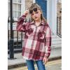 Arshiner Girls Flannel Plaid Jackets Button Down Long Sleeve Shirts Blouses Tops with Pockets Outfits(Grey Plaid)
