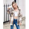 Arshiner Girls Flannel Plaid Jackets Button Down Long Sleeve Shirts Blouses Tops with Pockets Outfits(Plaid Gray)