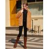 Arshiner Girls Full Zip Fleece Jacket Sherpa Outwear Coat Fall Winter for 4-12Y(Brown)