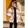 Arshiner Girls Full Zip Fleece Jacket Sherpa Outwear Coat Fall Winter for 4-12Y(Plaid)