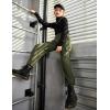 Arshiner Girls Joggers Sweatpants Kids Cargo Loose High Waisted Pants with Pockets 5-16 Years(Army Green)