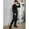 Arshiner Girls Joggers Sweatpants Kids Cargo Loose High Waisted Pants with Pockets 5-16 Years(Black)