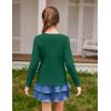 Arshiner Girls Long Sleeve Shirts Thermal Crew Neck Tunic Basic Tops Blouse Tee 3-12 Years(Forest Green)