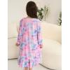 Arshiner Girls Nightgowns Long Sleeve Pajama Dress Cute Ruffle Sleepwear Soft Night Gowns(Star Tye Die)