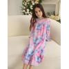 Arshiner Girls Nightgowns Long Sleeve Pajama Dress Cute Ruffle Sleepwear Soft Night Gowns(Star Tye Die)