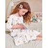 Arshiner Girls Nightgowns Long Sleeve Pajama Dress Cute Ruffle Sleepwear Soft Night Gowns(White Teddy)