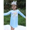 Arshiner Girls Nightgowns Long Sleeve Print Pajamas Nightdress for Kids Soft Sleep Wear Nighties(Blue Teddy)