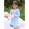 Arshiner Girls Nightgowns Long Sleeve Print Pajamas Nightdress for Kids Soft Sleep Wear Nighties(Blue Teddy)