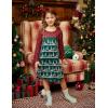 Arshiner Girls Nightgowns Long Sleeve Print Pajamas Nightdress for Kids Soft Sleep Wear Nighties(Christmas)