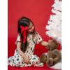 Arshiner Girls Nightgowns Sleepwear Short Sleeve Victorian Pajama Dress Soft Princess Sleepshirt for 3-12 Years Kids(Christmas Tree)