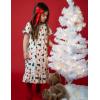 Arshiner Girls Nightgowns Sleepwear Short Sleeve Victorian Pajama Dress Soft Princess Sleepshirt for 3-12 Years Kids(Christmas Tree)