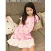 Arshiner Girls Nightgowns Sleepwear Short Sleeve Victorian Pajama Dress Soft Princess Sleepshirt for 3-12 Years Kids(Pink Butterfly)