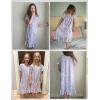 Arshiner Girls Nightgowns Sleepwear Short Sleeve Victorian Pajama Dress Soft Princess Sleepshirt for 3-12 Years Kids(Purple Cloud Elf)