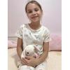 Arshiner Girls Nightgowns Summer Soft Cute Cartoon Print Pajama Sleep Dress for Kids 4-12 Years(Apricot Teddy)