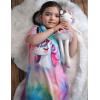 Arshiner Girls Nightgowns Summer Soft Cute Cartoon Print Pajama Sleep Dress for Kids 4-12 Years(Colorful Tie-dye)