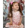 Arshiner Girls Nightgowns Summer Soft Cute Cartoon Print Pajama Sleep Dress for Kids 4-12 Years(Peach Flower)