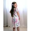 Arshiner Girls Nightgowns Summer Soft Cute Cartoon Print Pajama Sleep Dress for Kids 4-12 Years(Pink Purple Tie Dye)