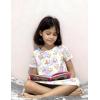 Arshiner Girls Nightgowns Summer Soft Cute Cartoon Print Pajama Sleep Dress for Kids 4-12 Years(Tie Dye Teddy)