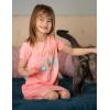 Arshiner Girls Nightgowns Summer Soft Cute Cartoon Print Pajama Sleep Dress for Kids 4-12 Years(Watermelon Red/Potted Cat)