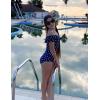 Arshiner Girls One Piece Swimsuits Ruffle Bathing SuitsTeen Girl Off Shoulder Swimwear4-12 Years
