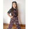 Arshiner Girls Pajama Set 3 Piece Short Sleeve Sleepwear Summer Soft Cute Pjs Outfits(Butterfly Heart)