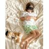 Arshiner Girls Pajama Set 3 Piece Short Sleeve Sleepwear Summer Soft Cute Pjs Outfits(Green Avocado)
