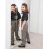 Arshiner Girls Pajama Set 3 Piece Short Sleeve Sleepwear Summer Soft Cute Pjs Outfits(Leopard Heart)