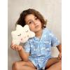 Arshiner Girls Pajamas Sets Short Sleeve Kids Pjs Button Down Sleepwear for 4-13Y(Blue Moon)