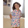 Arshiner Girls Pajamas Sets Short Sleeve Kids Pjs Button Down Sleepwear for 4-13Y(Butterfly Tie-dye)