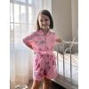 Arshiner Girls Pajamas Sets Short Sleeve Kids Pjs Button Down Sleepwear for 4-13Y(Pink Donut)