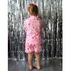 Arshiner Girls Pajamas Sets Short Sleeve Kids Pjs Button Down Sleepwear for 4-13Y(Pink Strawberry)
