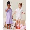Arshiner Girls Pajamas Sets Short Sleeve Kids Pjs Button Down Sleepwear for 4-13Y(White Flowers)