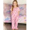 Arshiner Girls Pajamas Soft 2 Piece Pjs Sets Ruffle Short Sleeve Long Pants Sleepwear(Pink Boots)