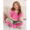 Arshiner Girls Pajamas Soft 2 Piece Pjs Sets Ruffle Short Sleeve Long Pants Sleepwear(Rose Red)