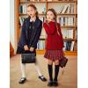 Arshiner Girls Pleated Skirt High Waisted Plaid A-line Skirts with Lining Shorts School Uniform